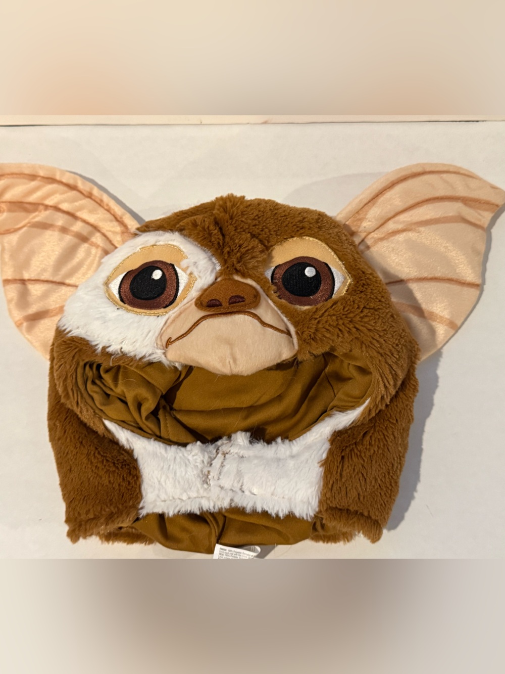 Baby Plush Brown Gizmo Character Hooded Hat